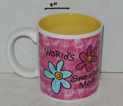 Vintage Russ World&#39;s Sweetest Mom Coffee Mug Cup Ceramic - $15.45