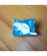 State of Oregon F.O.E Beaver Pin Blue White Silver Metal Vintage - $14.50