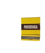 Vintage Matchbook Ponderosa Steakhouse Restaurant Front Strike Advertising - €11,85 EUR