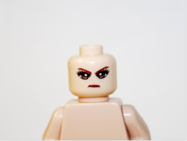 Gift Toys Head Brown Eyes female Head DIY Minifigure Mini Action Figures - $7.80