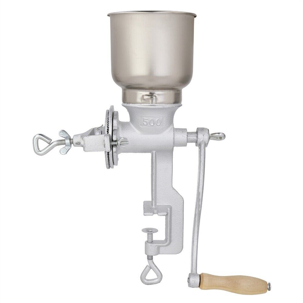 Grain Grinder Mill Hand Cranking Adjustable Grinding Wheat Corn Flour - $37.98