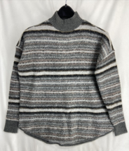 American Eagle Outfitters Size M Womens Multicolor Mock Neck Long Sleeve Sweater - £9.86 GBP