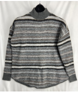 American Eagle Outfitters Size M Womens Multicolor Mock Neck Long Sleeve... - £9.75 GBP