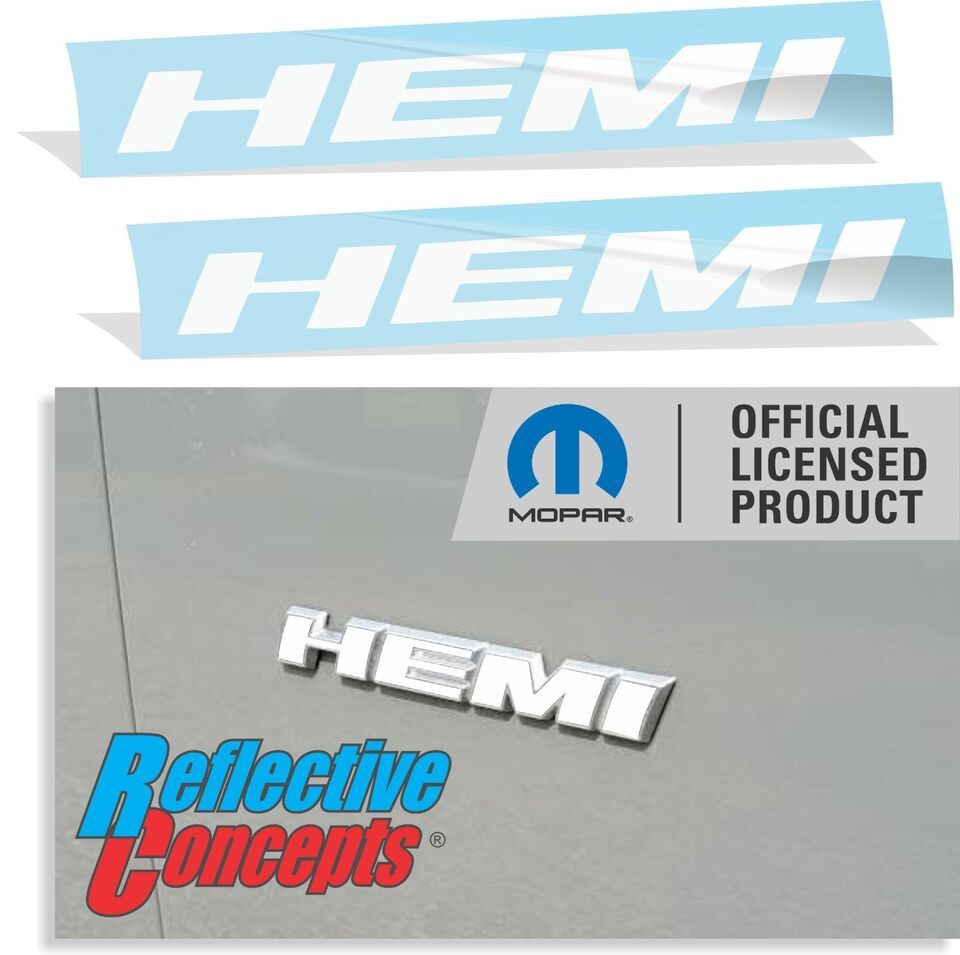 HEMI Fender Badge Overlay Decals (pair) - 2011-2019 Dodge Charger