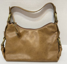 Vintage Tommy Hilfiger Womens Small Brown Leather Handbag 8.5 x 5.5 x 3 in  - $23.49