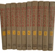 The Book of Popular Science Book Set 1-10 Volumes Grolier Society 1957 Vintage - £23.53 GBP