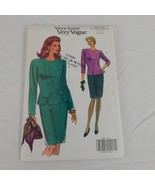 Vogue 8163 Easy Sewing Pattern Women Size 8 10 12 Top Skirt Uncut 1991 B... - £6.17 GBP
