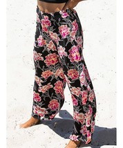MSRP $48 Roxy Anthracite Zilla Floral Lounge Pants Size Small NWOT - £8.04 GBP