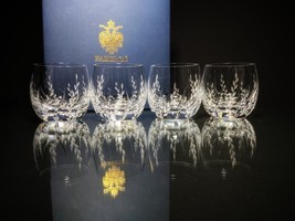 Faberge Atelier Clear Crystal Old Fashion Glasses set of 4 NIB  - £623.36 GBP