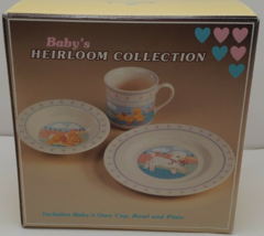 Hallmark Baby&#39;s Heirloom Collection 3 Piece Set in Box NWB Vintage - £29.55 GBP