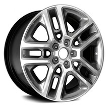 Wheel For 17-18 Jeep Compass 17x7 Alloy Double 5 Spoke Black 5-110mm Offset 40mm - £288.42 GBP