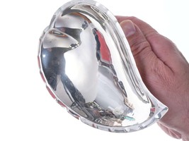 William Lawrence deMatteo (1923-1988) Hand Hammered Sterling silver leaf dish - £308.28 GBP