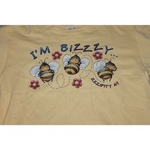 Womens Graphic Tee Busy Bee Size M Medium Cotton Anvil Tag - £13.45 GBP