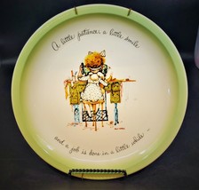 Holly Hobbie A Little Patience A Little Smile and a Job is Collector Plate 1972  - £19.71 GBP