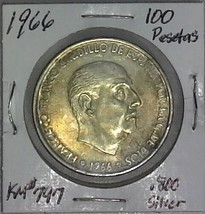1966 - Francisco Franco Caudillo De Espana Por La G. De Dios 100 PTAS KN... - $65.44