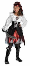 A Mighty Pirate Lass Buccaneer Child Halloween Costume Girls Plus Size 10.5-12.5 - £22.52 GBP