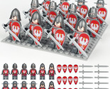 Custom Medieval Europe Knigths Army Set D x12 Minifigure Lot - $18.89