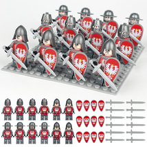 Custom Medieval Europe Knigths Army Set D x12 Minifigure Lot - £14.86 GBP