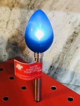 1 Christmas House Christmas Bulb Solar Stake Light  14”-Blue. ShipN24Hours - $13.74