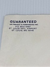 Vtg ~1983 &quot;Guaranteed Air Freight &amp; Forwarding Inc.&quot;, St. Louis, Mo. Envelope. - £4.65 GBP