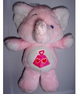 Vintage Kenner Pink Lotsa Heart Elephant Care Bear Plush 1984 - $20.36 CAD