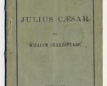 Julius Caesar by William Shakespeare 1880 American Book Exchange - $44.50
