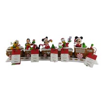 Hallmark Disney Christmas Express Musical Train W track 2016 7 Pcs Mickey Friend - £90.32 GBP