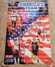 Vintage Dream Team Usa Poster Starline Larry Bird Michael Jordan Stockton - £12.58 GBP