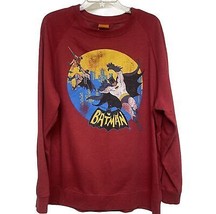 Tm &amp; Dc Batman Comics Red Sweatshirt Unisex Adult Plus Size Xxl 2XL Euc - £20.33 GBP