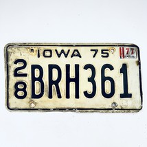 1977 United States Iowa Delaware County Passenger License Plate 28 BRH361 - £12.85 GBP