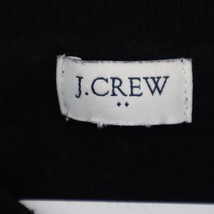 J Crew Sweater Womens XS Black Crew Neck Side Slit Quarter Sleeve Pullover - £20.29 GBP