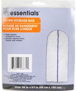 GOWN STORAGE Hanging Plastic zipper Store BAG Travel 24&quot;x63&quot; eXtra Long ... - €19,52 EUR