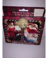 Coca Cola Nostalgia Playing Cards Limited EditioCollectible Tins Christm... - $15.00