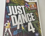 Just Dance 4 Used Nintendo Wii 2012 Fun Tunes Rock Pop Video Game - $13.10