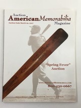 American Memorabilia Magazine March 2007 Babe Ruth Spring Auction No Lab... - £11.10 GBP