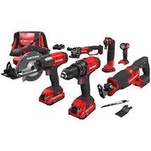 CRAFTSMAN V20* Cordless Drill Combo Kit, 7 Tool (CMCK700D2) - $478.32