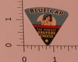 Vintage Blue Cap Perfect Gruyere Cheese label England - £3.90 GBP