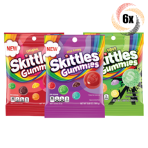 6x Bags Skittles Gummies Variety Assorted Fruit Flavor Candy Bags | 5.8oz | - £21.03 GBP