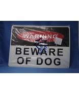 Beware of Dog Set of Two Signs Smart Home 10 x 14 inches Dog Warning Pla... - £7.60 GBP