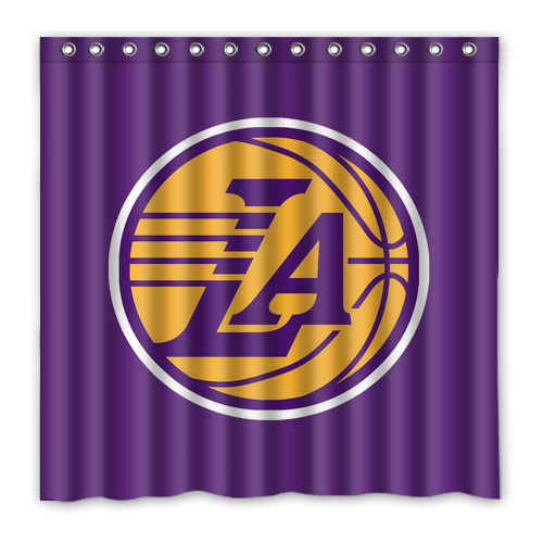New!!! Los Angeles Lakers Custom Waterproof Polyester Shower Curtain 4 Size Item image 4