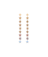ANGILEKAL Nine Celestial Stars Drop Dangle Gold Earrings - $39.00