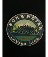 Alaska Norwegian Cruise Cloisonné Enameled Challenge Coin Magnet Vintage... - $39.59