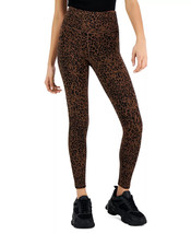 Womens Compression Leggings Brown Animal Print Size Small INC $39 - NWT - £7.18 GBP