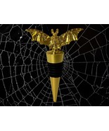 Elegant Gold Metal Bat Wine Bottle Stopper - Halloween Decor - Bar Acces... - $16.39 CAD