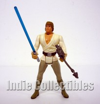 Star Wars Luke Skywalker Power of Force Figure Exclusive POTF Complete C... - $7.42