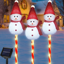 Set of 3 Snowman Solar Christmas Decorations, 8 Modes Solar Garden Light... - €32,07 EUR Set of 3 Snowman Solar Christmas Decorations, 8 Modes Solar Garden Light... - €32,07 EUR