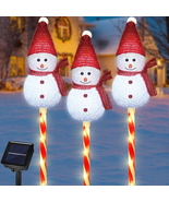 Set of 3 Snowman Solar Christmas Decorations, 8 Modes Solar Garden Light... - €32,00 EUR Set of 3 Snowman Solar Christmas Decorations, 8 Modes Solar Garden Light... - €32,00 EUR