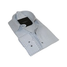 Mens Shirt Hankie CASILA Turkey Cotton Blend 501920-09 navy Polka Dots image 1