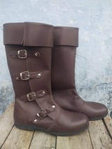 Medieval Leather Mens Boots| Celtic Leather Boots Renaissance footwear v... - £59.95 GBP