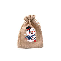 Christmas Cotton Bag With Hot Stamping Pattern Beam-opening Packaging - $2.04+